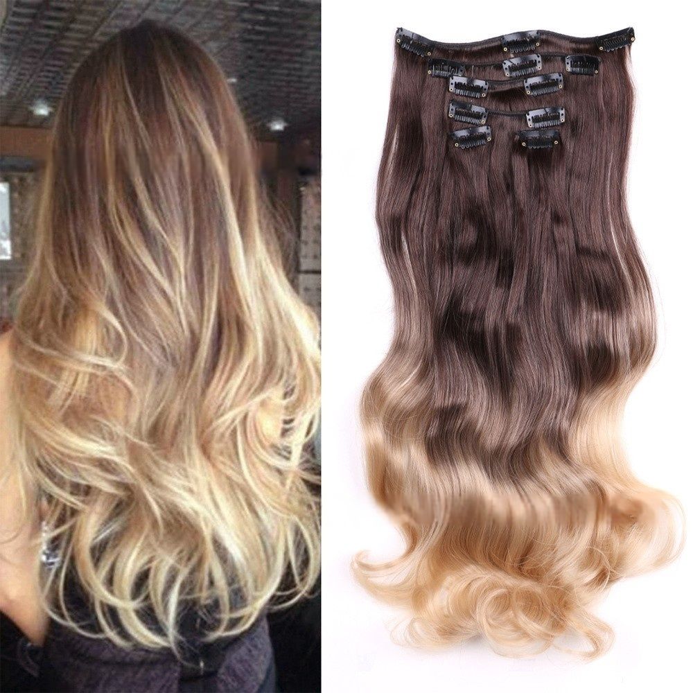 6 pcs/set Body Wave Clip-in Synthetic  Hair Extensions for Afican Women-17 Inch | Easy to Blend, Everyday Volume Boost (6-25/4A-22/4A-25/6-25/6-27/12-25/1B)