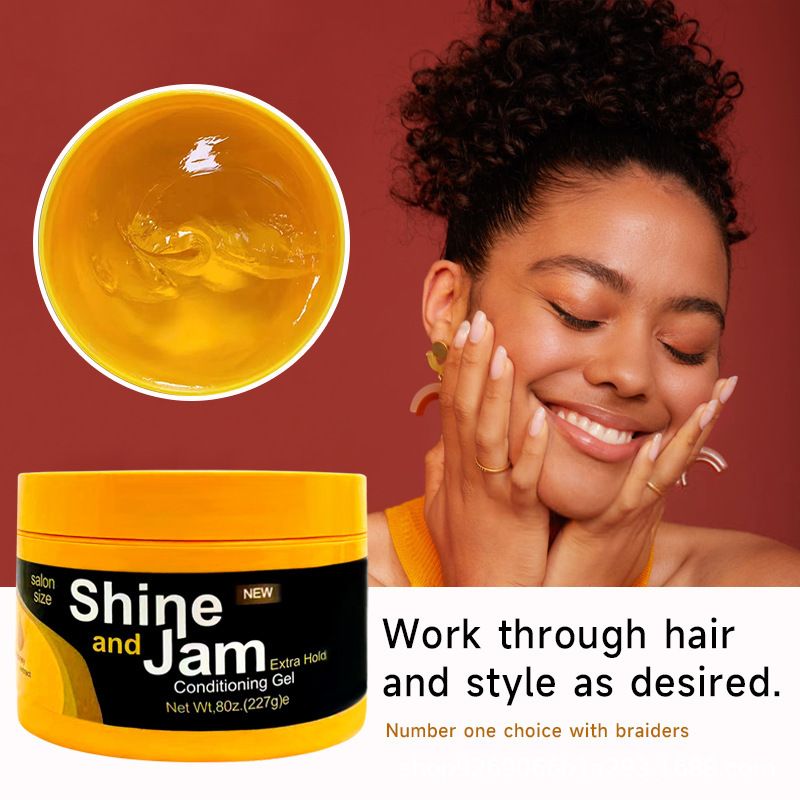 Edge Control Hair Wax - Strong Hold Styling Gel for African Hair | Anti-Frizz & Humidity Resistant (Curly Hair Care, Natural Shine, Salon Finish, Travel Size)