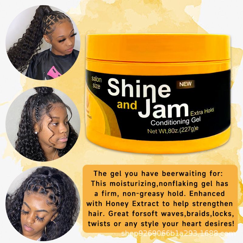 Edge Control Hair Wax - Strong Hold Styling Gel for African Hair | Anti-Frizz & Humidity Resistant (Curly Hair Care, Natural Shine, Salon Finish, Travel Size)