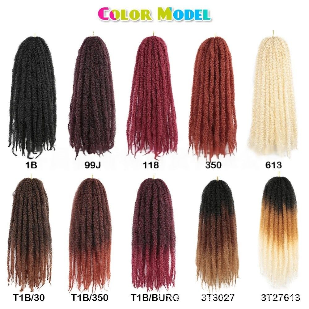 Synthetic Fiber Kinky Afro Braids for African Women | Explosive Volume Protective Twist with Caterpillar Texture (Black, 18 Inch, Quick Install, Heat Resistant)