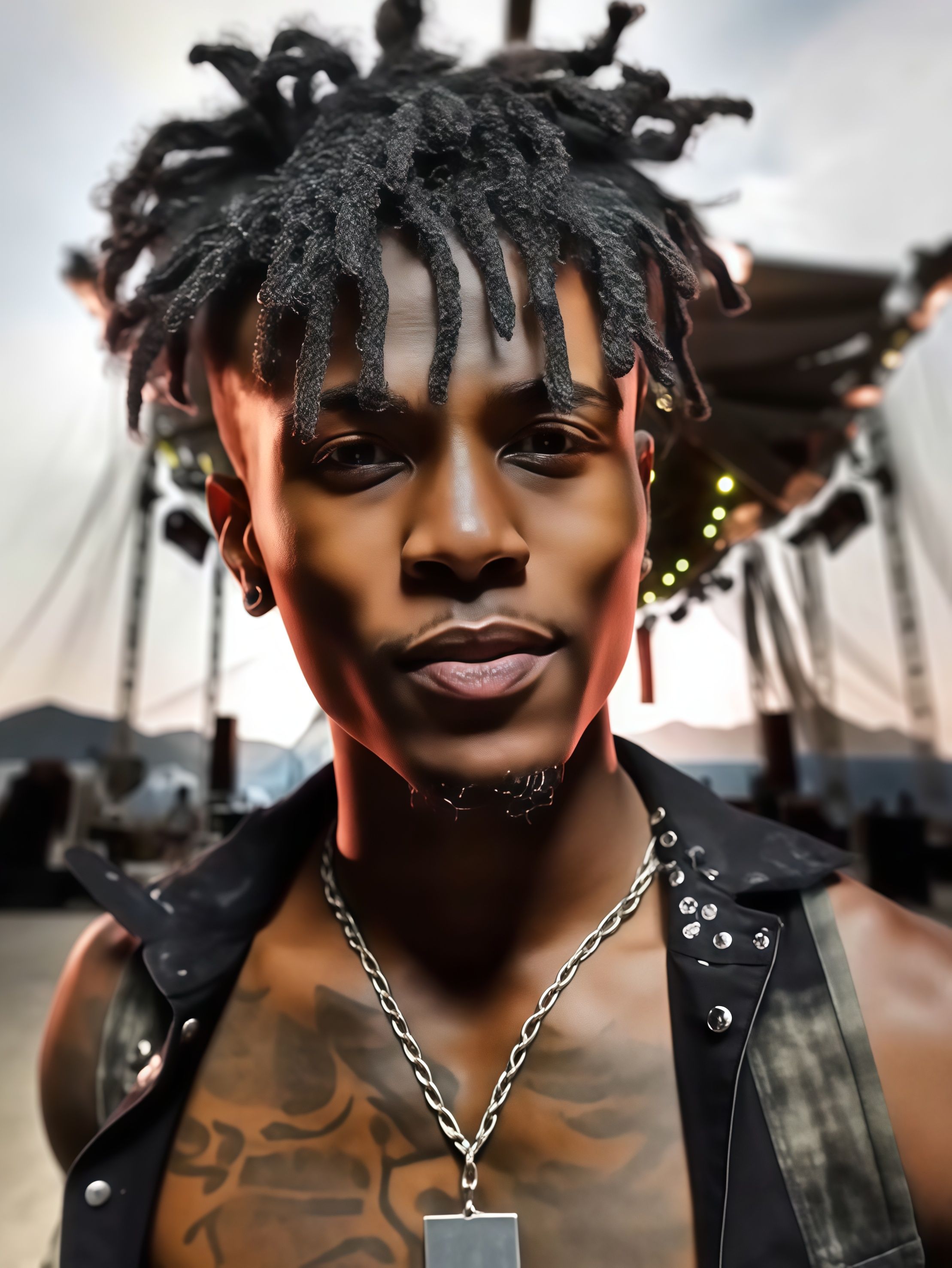 Synthetic Fiber Short Dreadlocks Toupee for Low-Maintenance Styles | Reggae Braid Top & Natural Edge Design (Black, 3-Inch, Quick Install, Lightweight, Secure Fit)