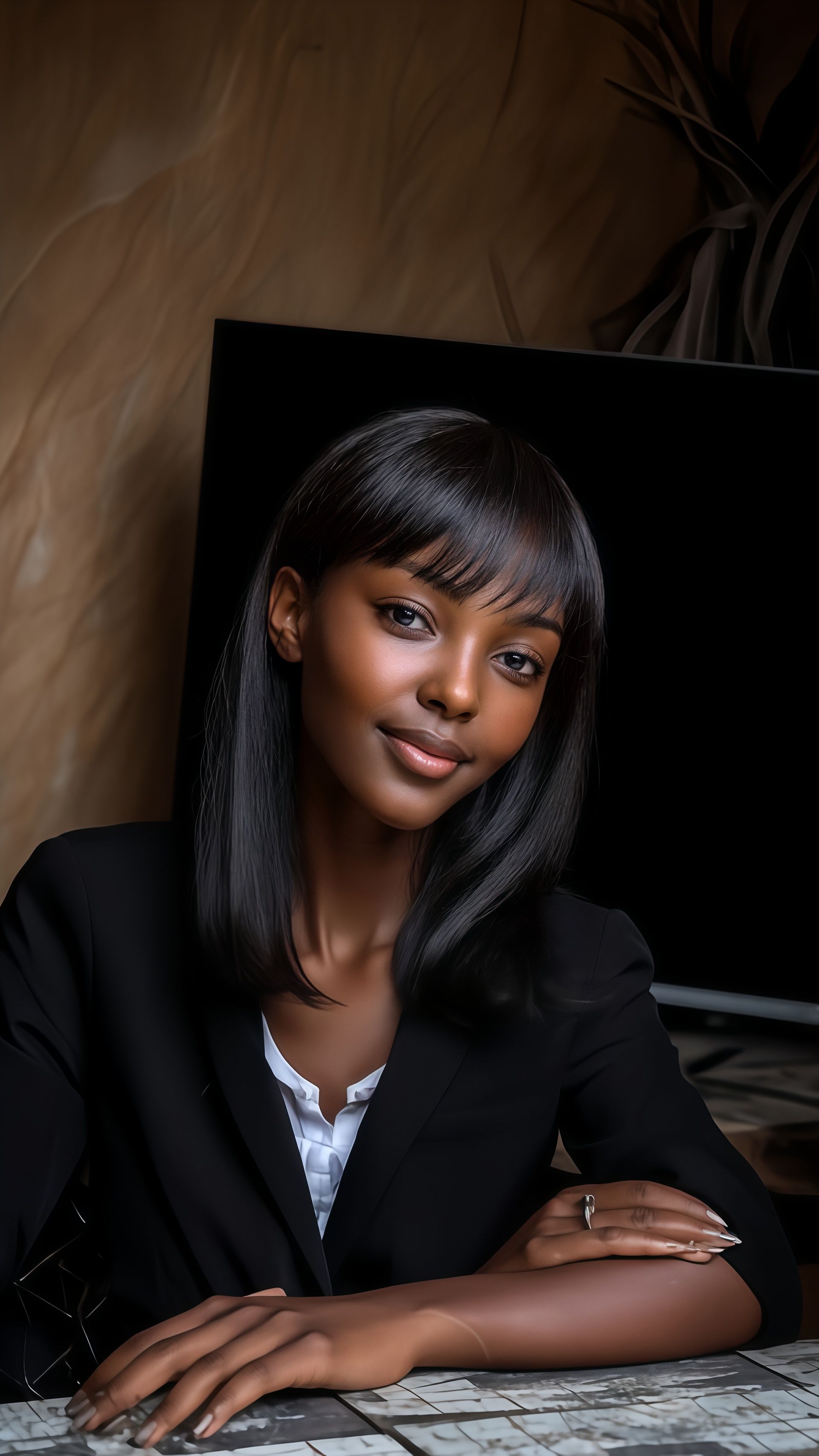 8*10 HD Lace Human Hair Bob Wigs - 12 Inch 150% Density | Ice Silk Base for African Heat (Natural Black, Pre-Cut Bangs, 3D Volumizing Crown, Adjustable Size, Gift)