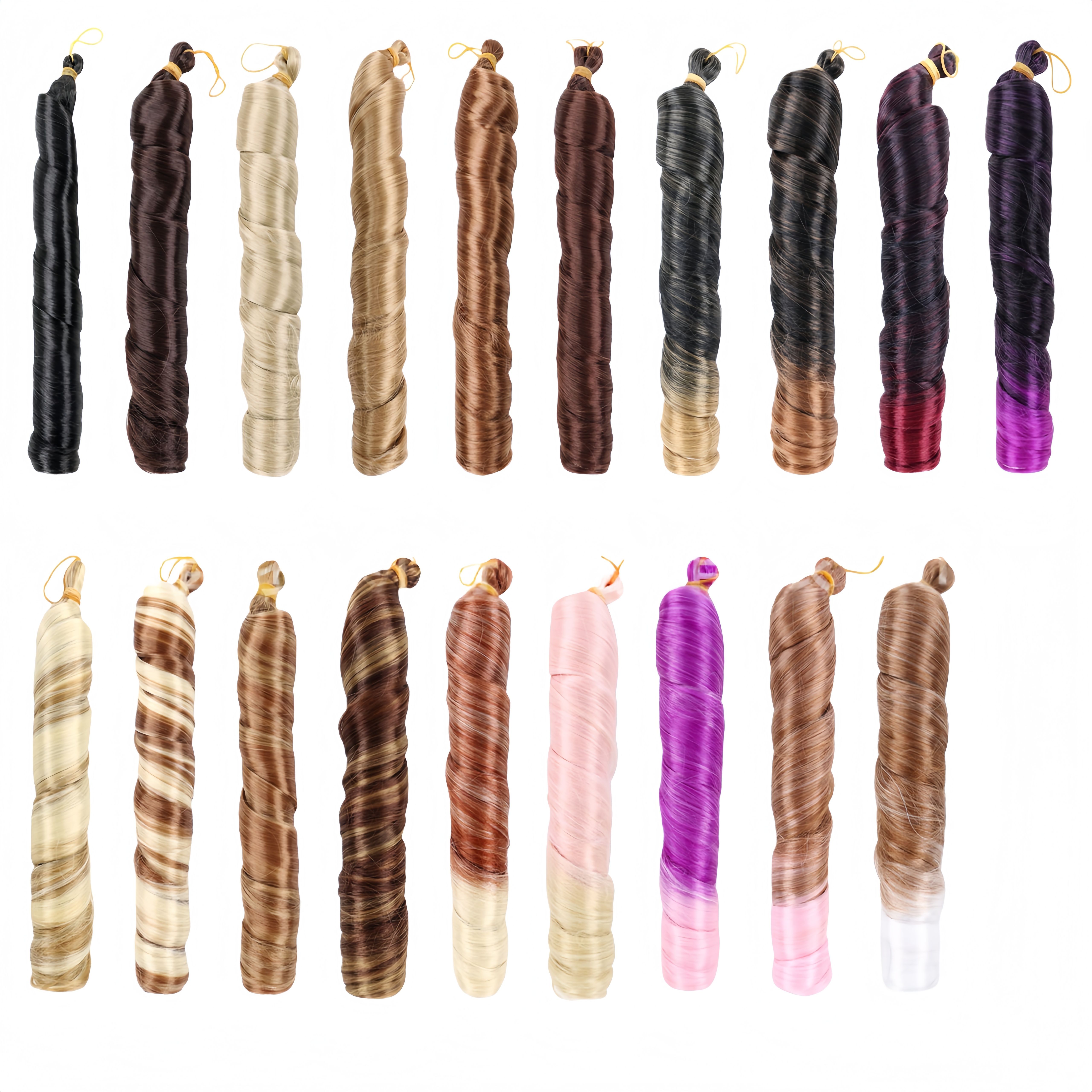 Synthetic Braid hair extensions | Loosely Knotted Crochet Large Curl Blend (Black to Burgundy Gradient, 22 Inch, Voluminous, Easy to Style)