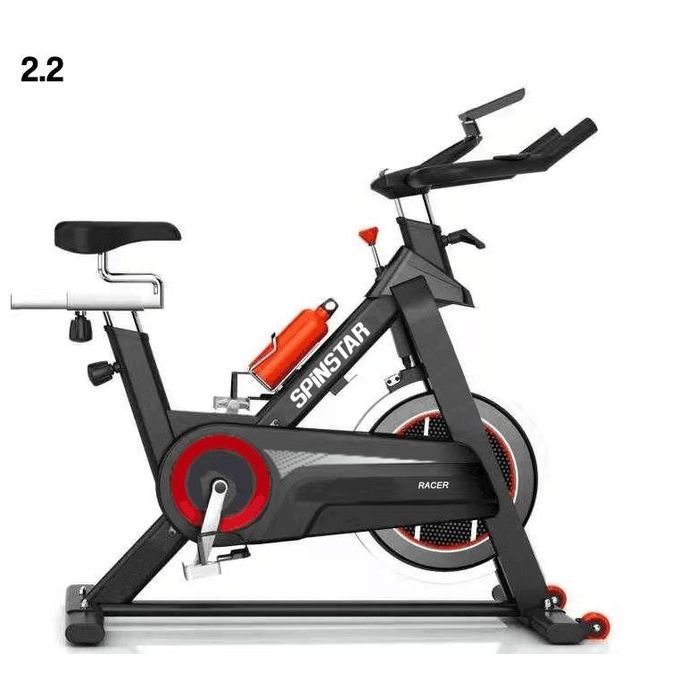 Spin bike with 15 kg fly wheel