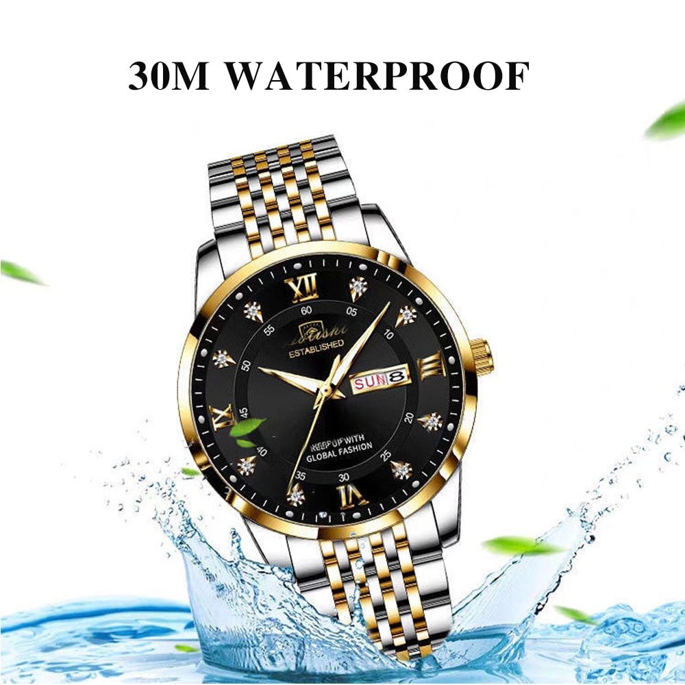 POEDAGAR Men Stainless Stain Business Quartz Watch. The POEDAGAR Men’s Watch is a high-quality timepiece that seamlessly blends form and function, making it an excellent choice for uou indiyou