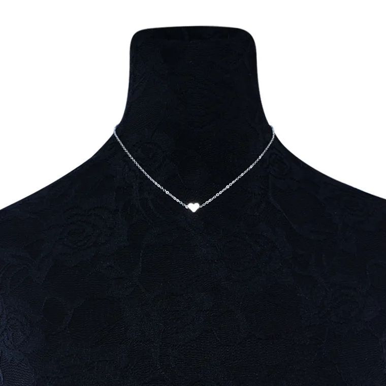 Elegant Heart Charm Choker Necklace for Girls - Adjustable, Durable, Perfect for Daily Wear & Special Occasions, Ideal Gift for Birthdays & Holidays