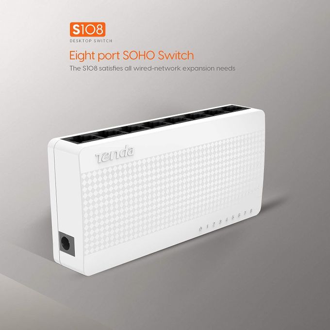 tenda 8-Port 10/100Mbps Desktop Ethernet Switch