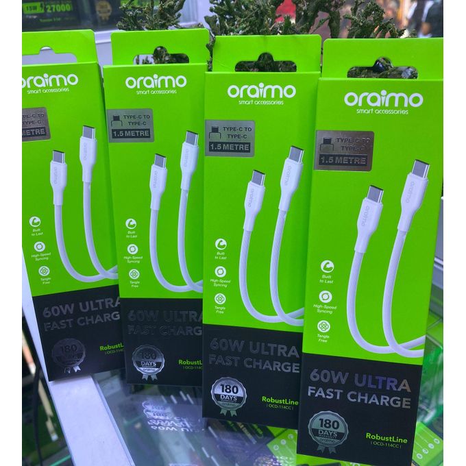 Oraimo OCD-114CC RobustLine 60W Type c to c Cable