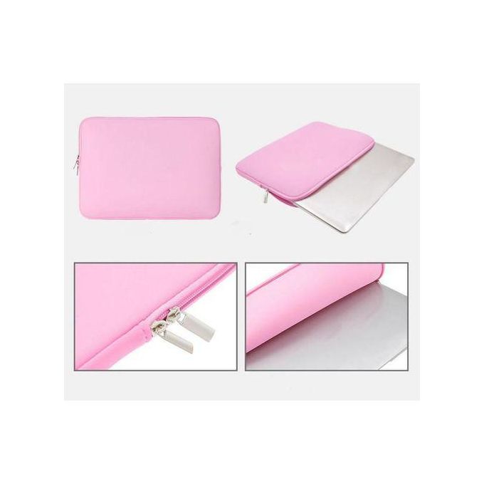 Case 13/14 Inch Tablet Laptop Sleeve Bag Cover Zipper Pouch For Pink