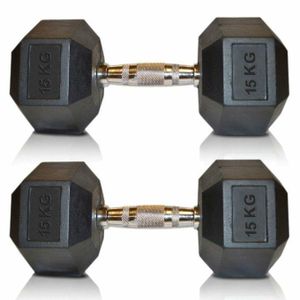 5KG SINGLE HAND Black Hexagon Weight training Dumbells Weight Set for home/office/gym workout