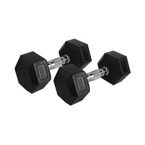 10KG SINGLE HAND Black Hexagon Weight training Dumbells Weight Set for home/office/gym workout