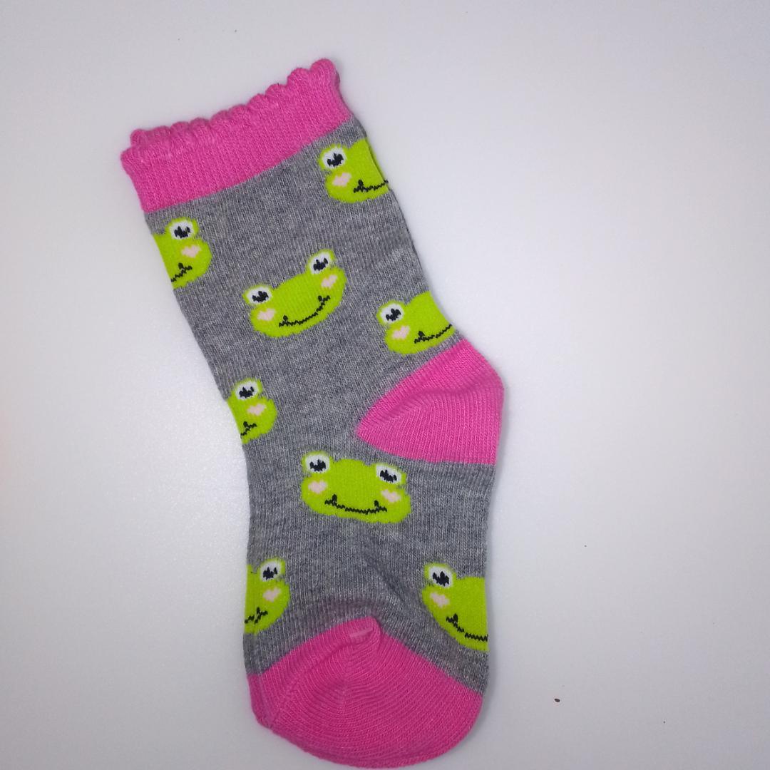 6 pairs 2-3 yrs old cotton socks, toddler/children,kids socks, 2 of the pairs with a small bow detail.