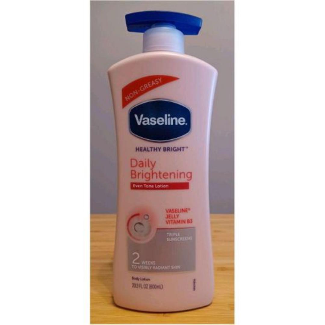 Vaseline 2 In 1 Brightening Combo: Daily Brightening Even Tone Lotion + VEET Gold Super Whitening Body Cream
