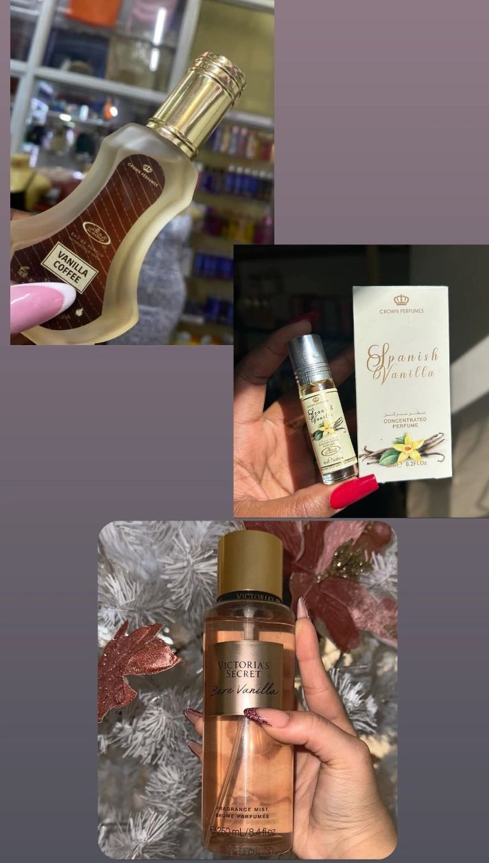 Victoria's Secret 3 in 1 Perfume Combo: Bare vanilla + Vanilla coffee + Spanish vanilla