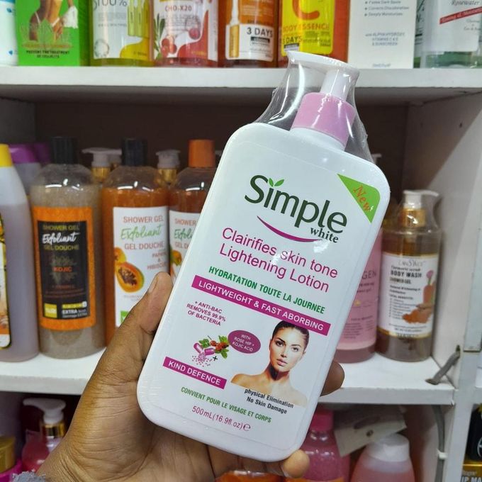 Simple White clairifies skin tone lightening lotion- 1 pc