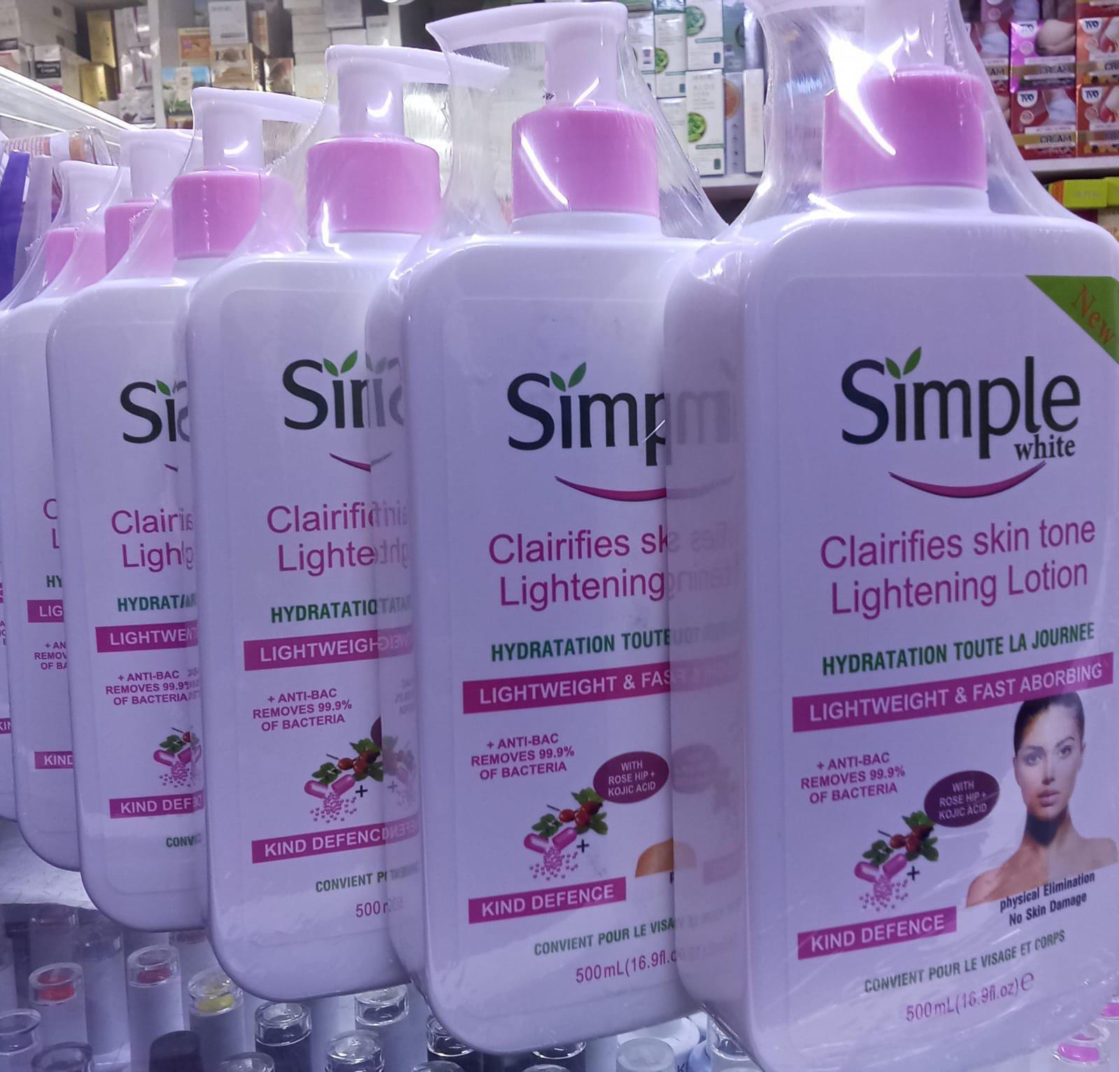 Simple White clairifies skin tone lightening lotion- 1 pc