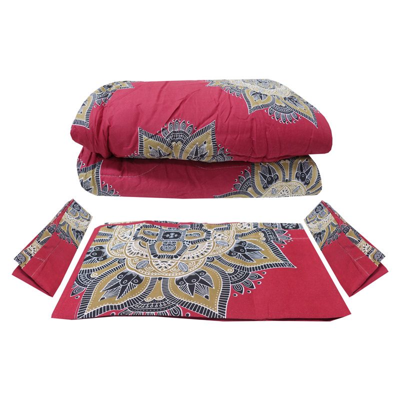 SUNBELT 6*6 3KG 4PCS / Set Duvet Set  1PC Duvet +1PC Sheet +2PCS Pillow Cases