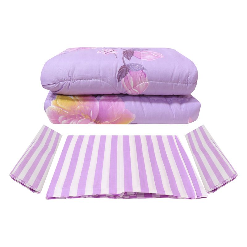 SUNBELT 5*6 2.8KG 4PCS / Set Duvet Set  1PC Duvet +1PC Sheet +2PCS Pillow Cases