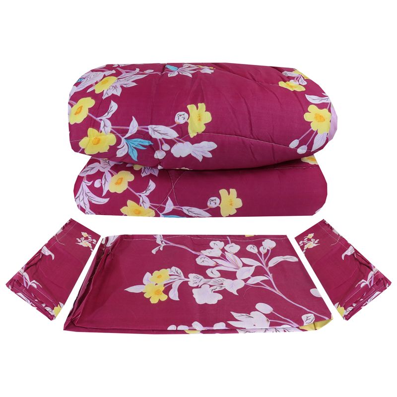 SUNBELT 4*6 2.4KG 4PCS / Set Duvet Set  1PC Duvet +1PC Sheet +2PCS Pillow Cases