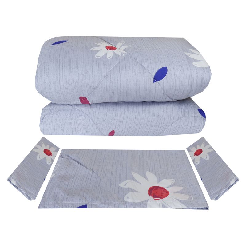 SUNBELT 4*6 2.4KG 4PCS / Set Duvet Set  1PC Duvet +1PC Sheet +2PCS Pillow Cases