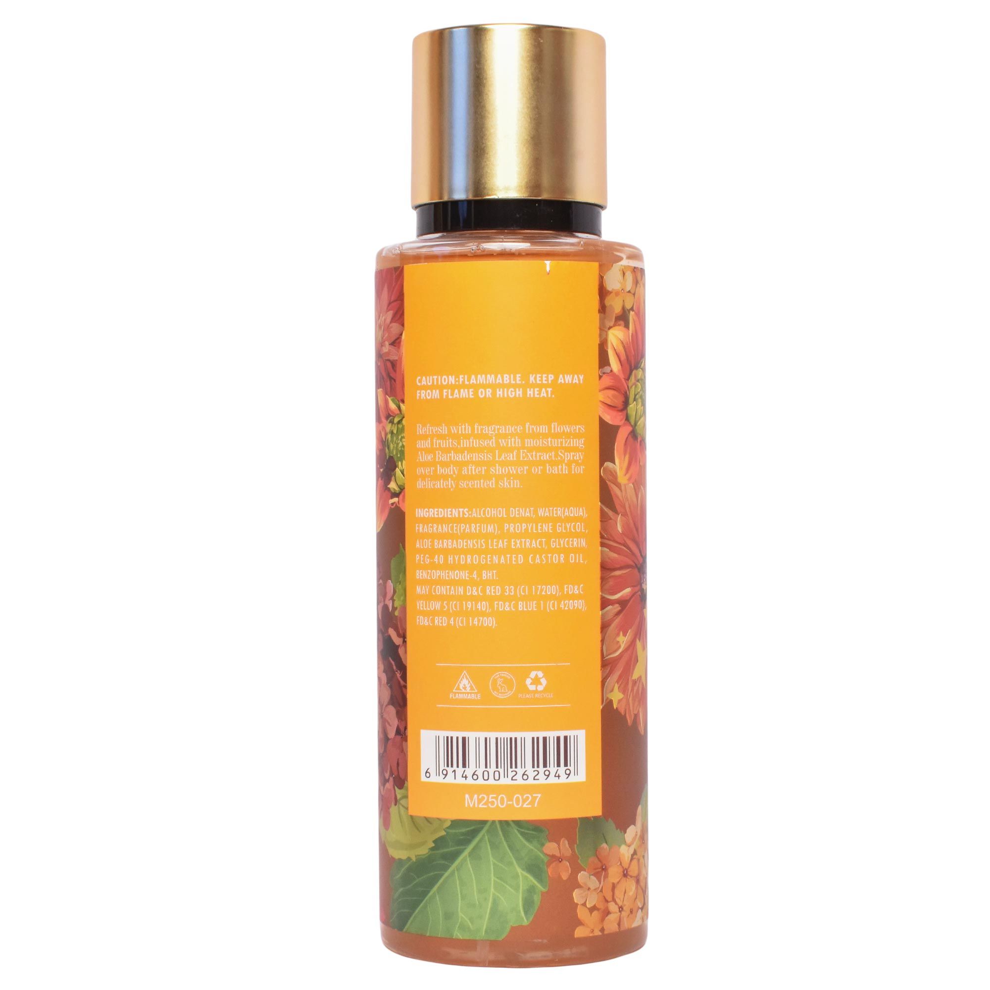 Fragrance Mist,Sunset Flower, Body splash,body mist, women body mist, women body spray, women body splash, sweet scent, fruityscent, Floral scents, women Gifts