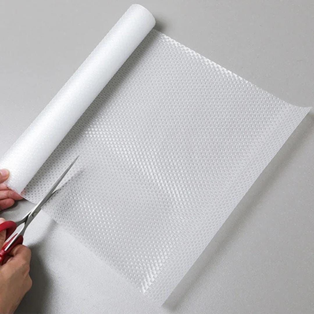 45cm x 150cm Refrigerator Mats Shelf Liners, Non Adhesive Kitchen Drawer and Cabinet Liner EVA Fridge Mats for Shelf, Washable Liners for Home/Kitchen
