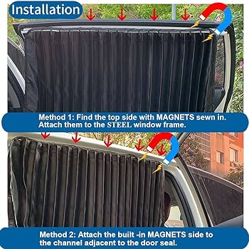 4Pcs Car Window Curtains