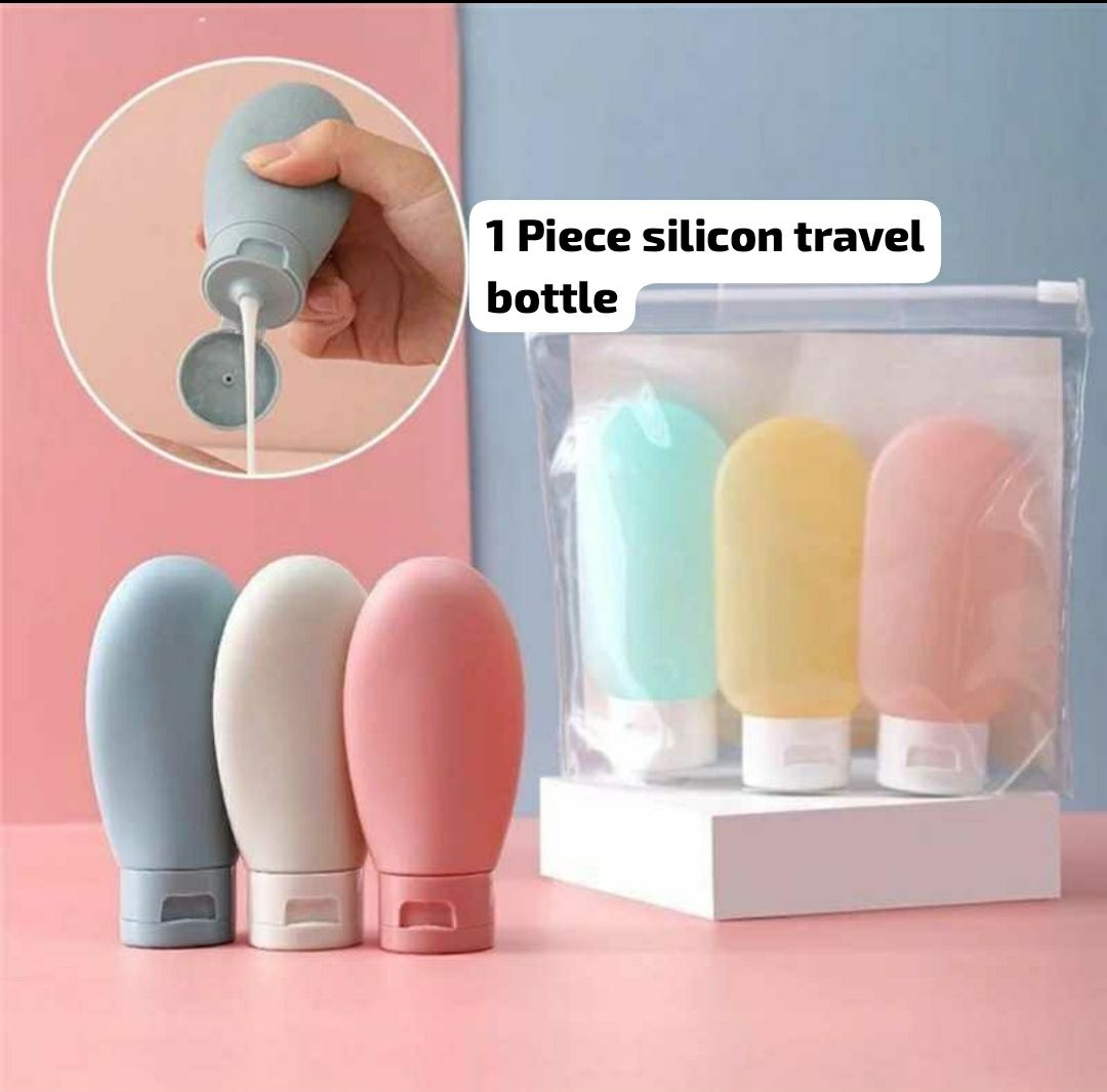 1 Pc Silicone Travel Bottles  Squeezable Travel Accessories Containers for Toiletries
