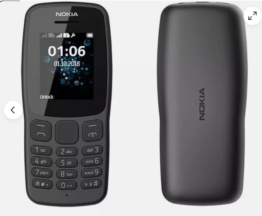 Nokia 106 Dual SIM Basic Mobile Phone Black