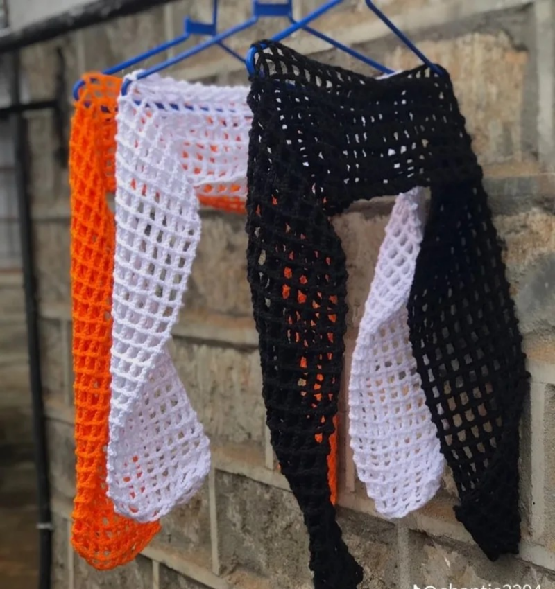 Trendy Crochet Mesh Bolero Yarn Shrug