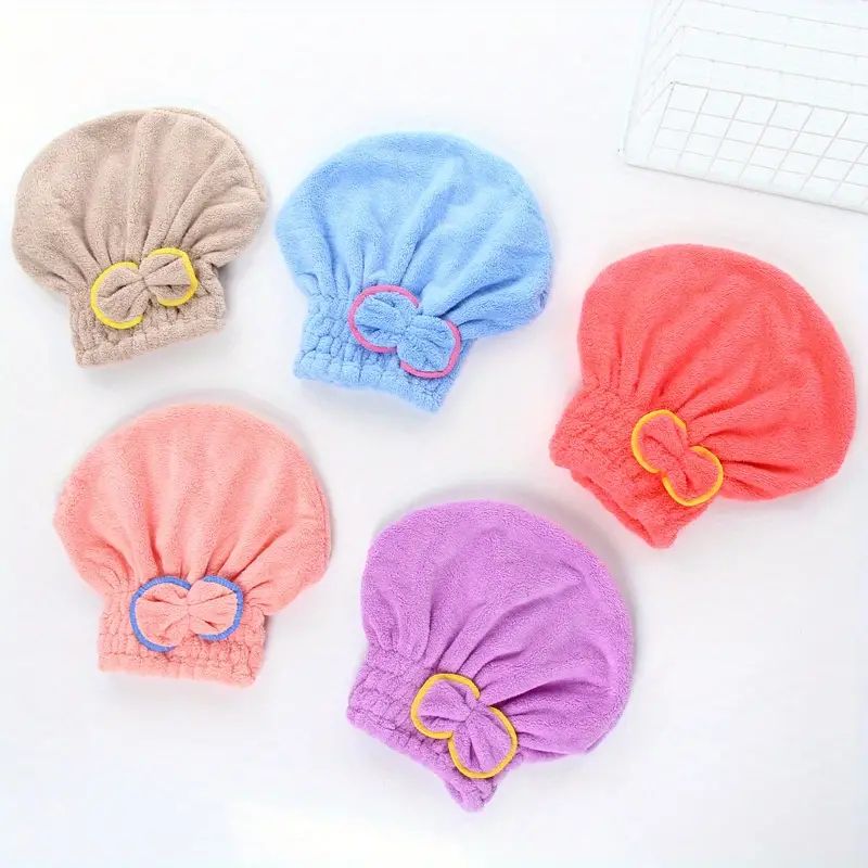 Super Absorbent Microfiber Hair Drying Cap for Fast Drying, Quick Dry Wrap Towel and Shower Cap for Girls and Women