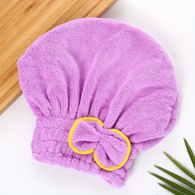 Super Absorbent Microfiber Hair Drying Cap for Fast Drying, Quick Dry Wrap Towel and Shower Cap for Girls and Women