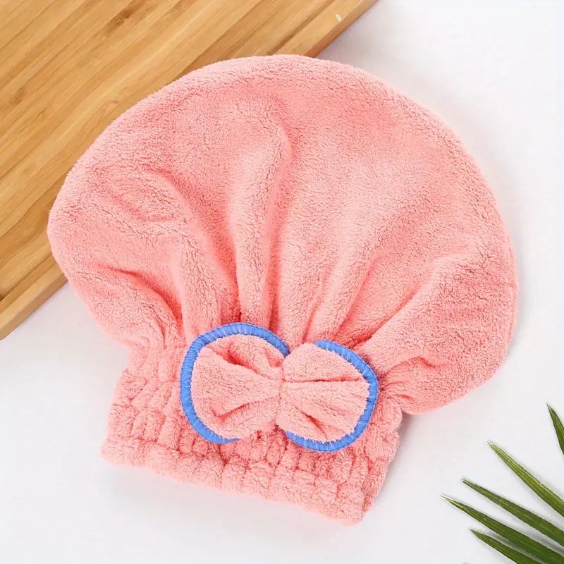 Super Absorbent Microfiber Hair Drying Cap for Fast Drying, Quick Dry Wrap Towel and Shower Cap for Girls and Women