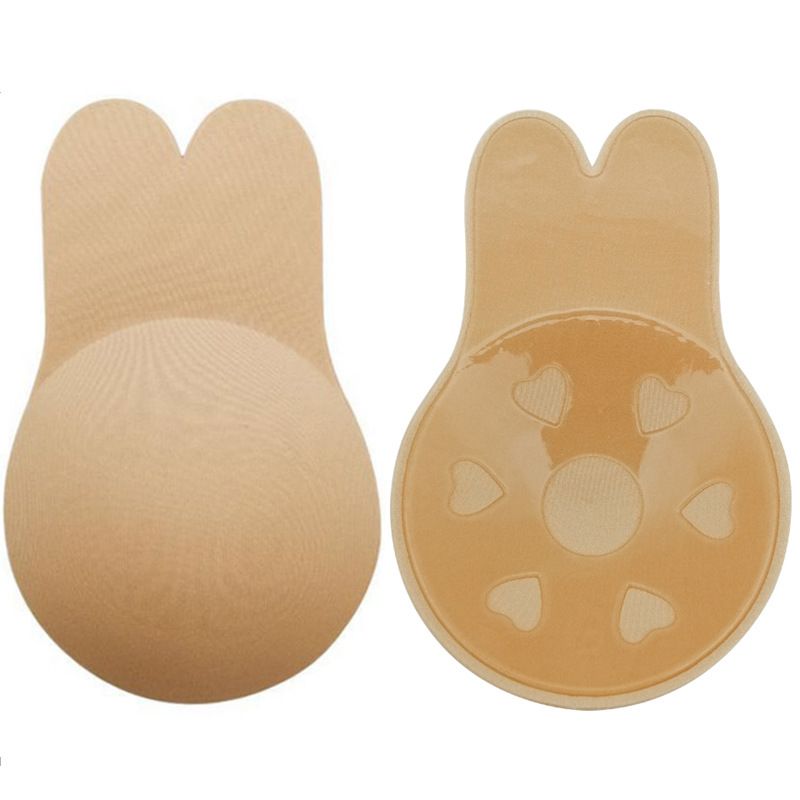 Invisible Silicone Bra  Stickers with Lift Breathability and Support，Reusable & Washable Silicone Nipple Covers，Skin-Friendly Silicone Bra Pads