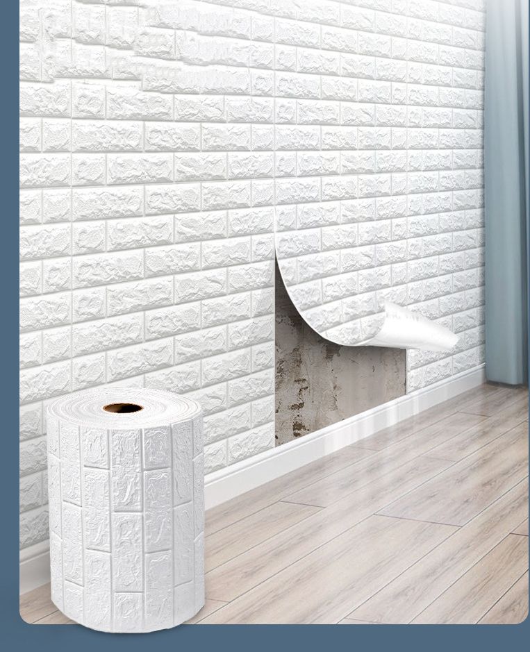 5pcs 70cm*77cm ,10pcs 35cm*38cm  Self Adhesive Foam Wallpaper DIY 3D Wall Panel  Living Room Brick Stickers Bedroom Kids Room Brick Papers Home Wall Decor