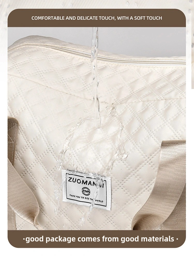 Stylish Womens Duffel Bag - Spacious, Lightweight, Water-Resistant Oxford Cloth Weekender with Adjustable Strap, Detachable Shoulder Strap, Shoe Compartment, Wet Pocket, and Alphabets Design for Gym,
