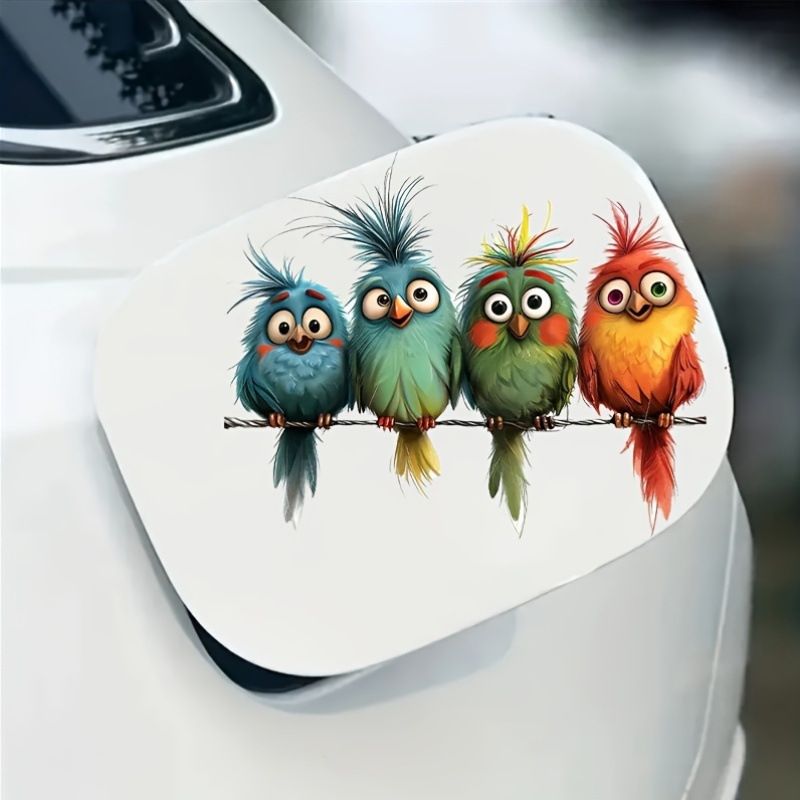 Car stickers interesting bird vinyl stickers suitable for glass movable animal stickers waterproof
