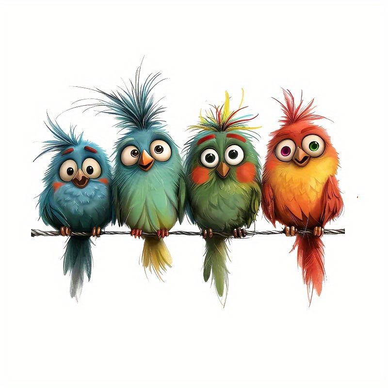 Car stickers interesting bird vinyl stickers suitable for glass movable animal stickers waterproof