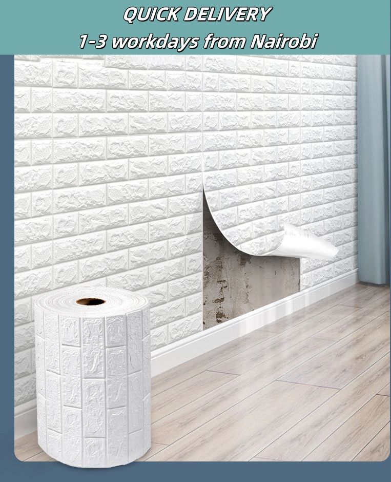5pcs 70cm*77cm ,10pcs 35cm*38cm  Self Adhesive Foam Wallpaper DIY 3D Wall Panel  Living Room Brick Stickers Bedroom Kids Room Brick Papers Home Wall Decor