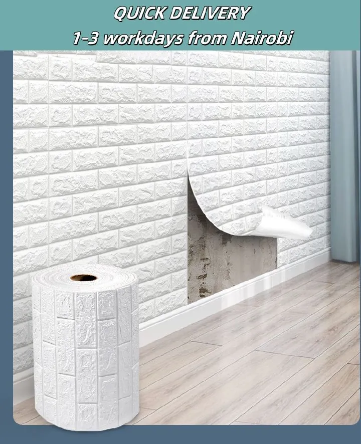 5pcs 70cm*77cm ,10pcs 35cm*38cm  Self Adhesive Foam Wallpaper DIY 3D Wall Panel  Living Room Brick Stickers Bedroom Kids Room Brick Papers Home Wall Decor