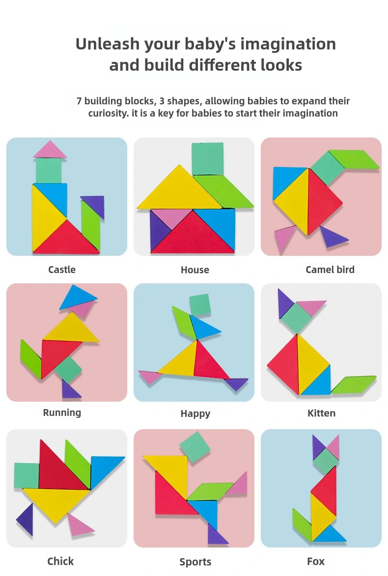 New children's wooden puzzle game for early cognitive education of infants, geometric shape chessboard toys for children