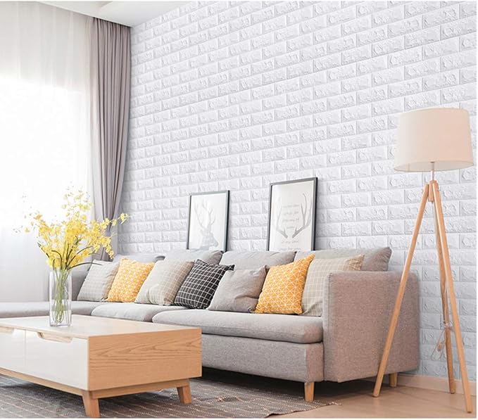 5pcs 70cm*77cm ,10pcs 35cm*38cm  Self Adhesive Foam Wallpaper DIY 3D Wall Panel  Living Room Brick Stickers Bedroom Kids Room Brick Papers Home Wall Decor