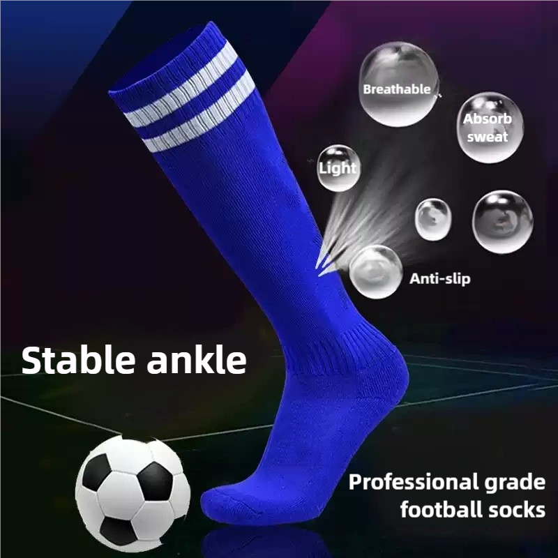 Breathable & ComfortableFootball Socks warm and Anti-Slip & Anti-Odor soccer socks Quick-Drying kids' socks For Mens  Football Match