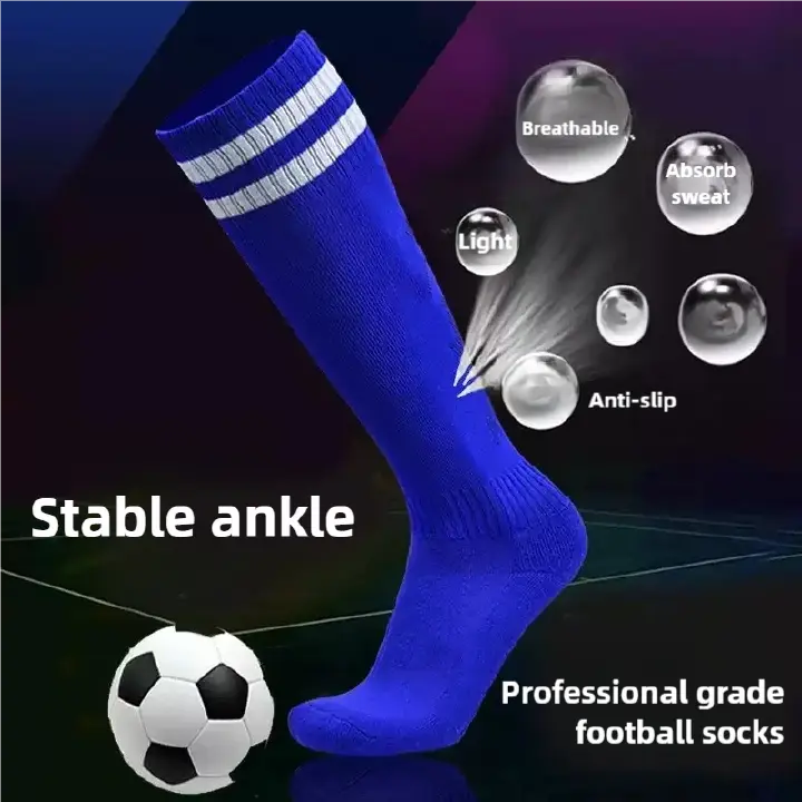Breathable & ComfortableFootball Socks warm and Anti-Slip & Anti-Odor soccer socks Quick-Drying kids' socks For Mens  Football Match