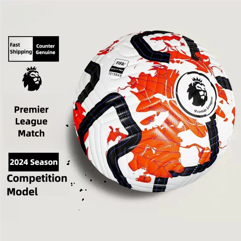 1 Set With Free Gift Socks English Premier League  Football Champions League Mens Size 5 Five Football Soccer Ball And Professional Football Futsal Training Match Sports Socks Boots For Men