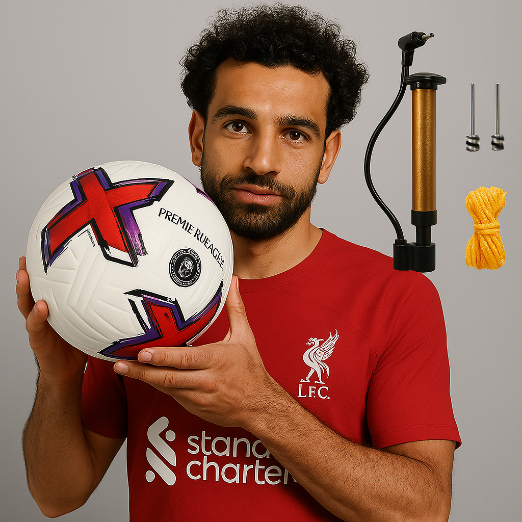 1 Set With Gift Pump Professional FIFA UEFA Champions League Match Mens Size 5 Five Training Football Futsal Soccer Ball Sports red Referee Boots With Gift Inflation