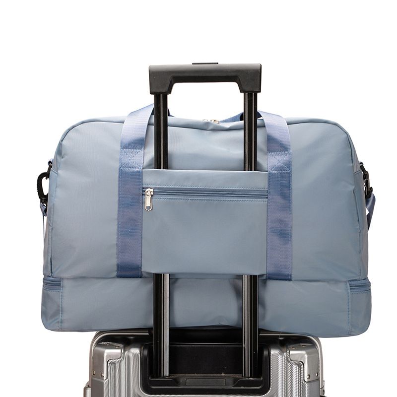 Large Capacity Travel Luggage Storage Bag - Sports Duffels with Portable Dry and Wet Separation, Fitness, and Gym Essentials Organization - Durable, Water-Resistant, and Easy to Carry