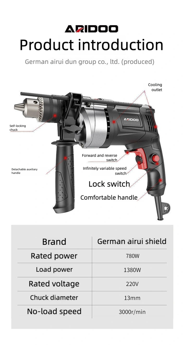 Impact drill, household electric drill, hand drill, drill machine set, small multifunctional 220V electric tool, screwdriver, drilling machine,drilling machine set ,drillling tool drill bit set drill