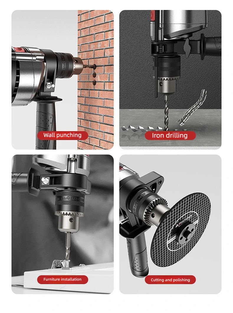 Impact drill, household electric drill, hand drill, drill machine set, small multifunctional 220V electric tool, screwdriver, drilling machine,drilling machine set ,drillling tool drill bit set drill