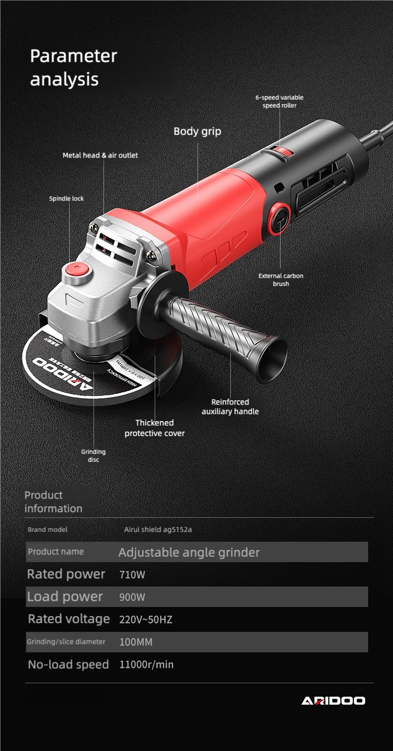 Multi functional angle grinder, long tail 5-meter polishing machine, polishing machine bracket, polishing machine, cutting machine, household use